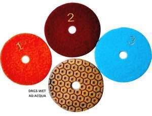 Buy 3 steps diamond polishing pads-dischetti resinoidi diamantati flessibili