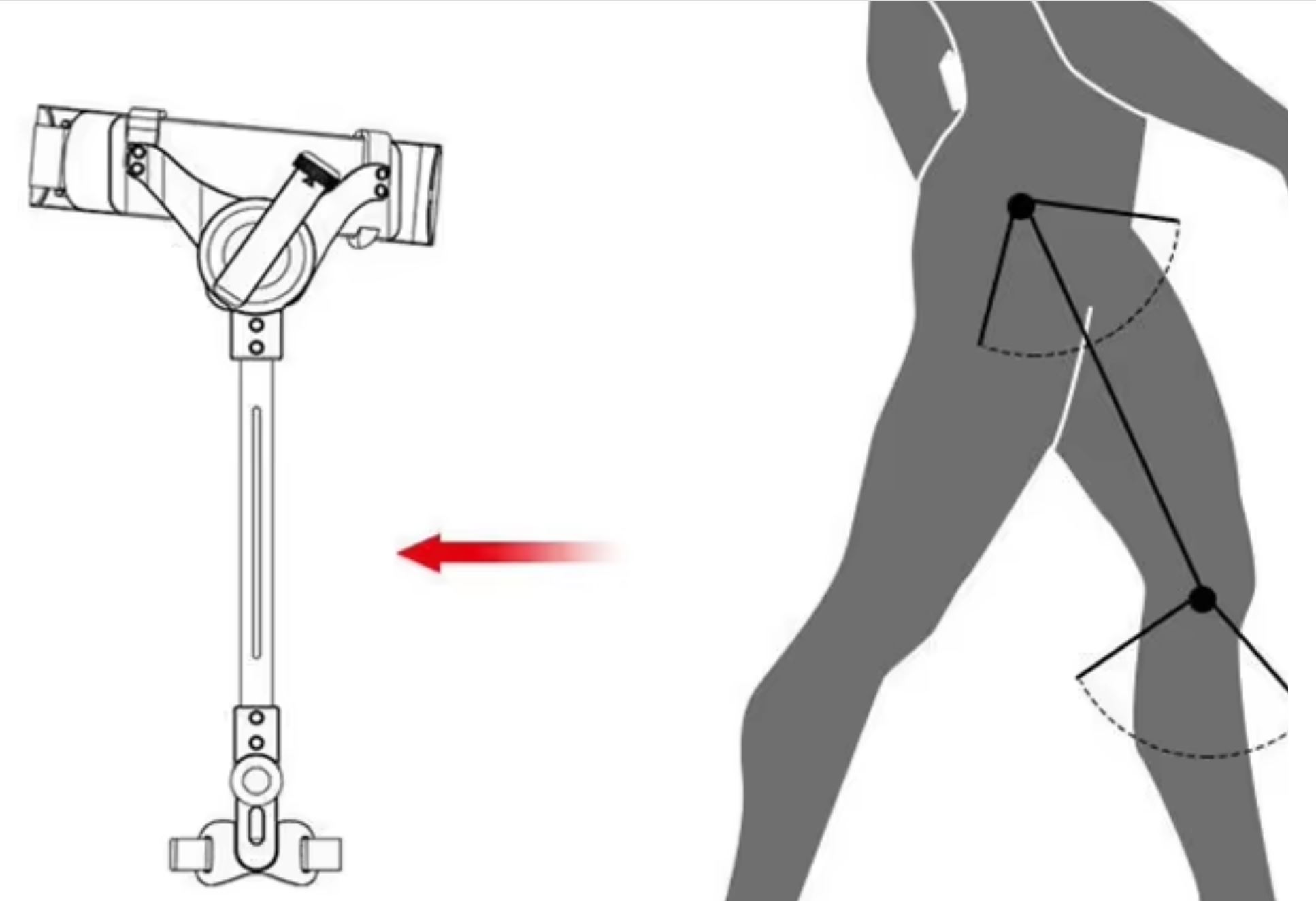 Anziani Ictus Emiplegia Riabilitazione Ausilio per la deambulazione Allenamento dell'andatura delle gambe Walker Esoscheletro per camminare - Image 6